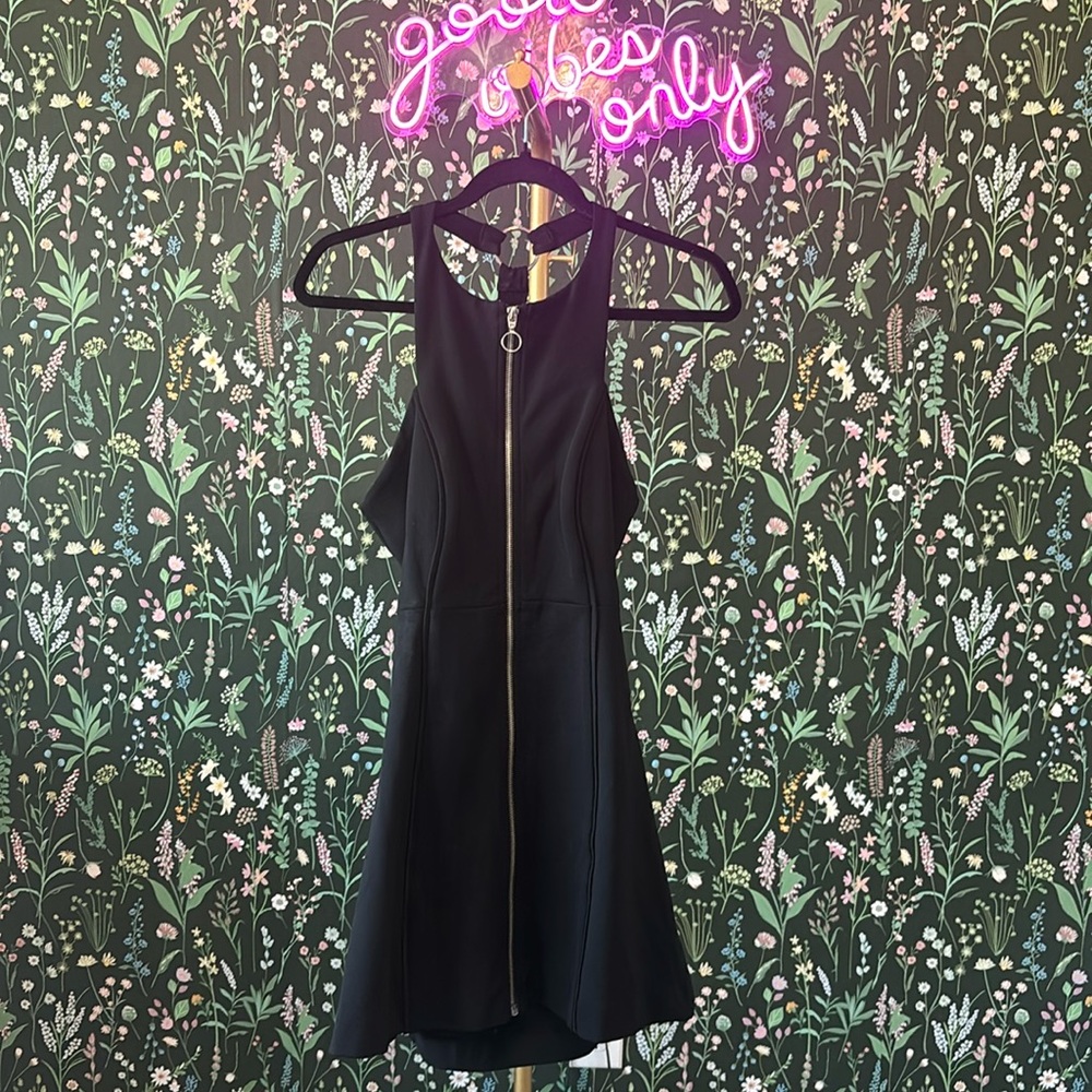 Black racerback dress